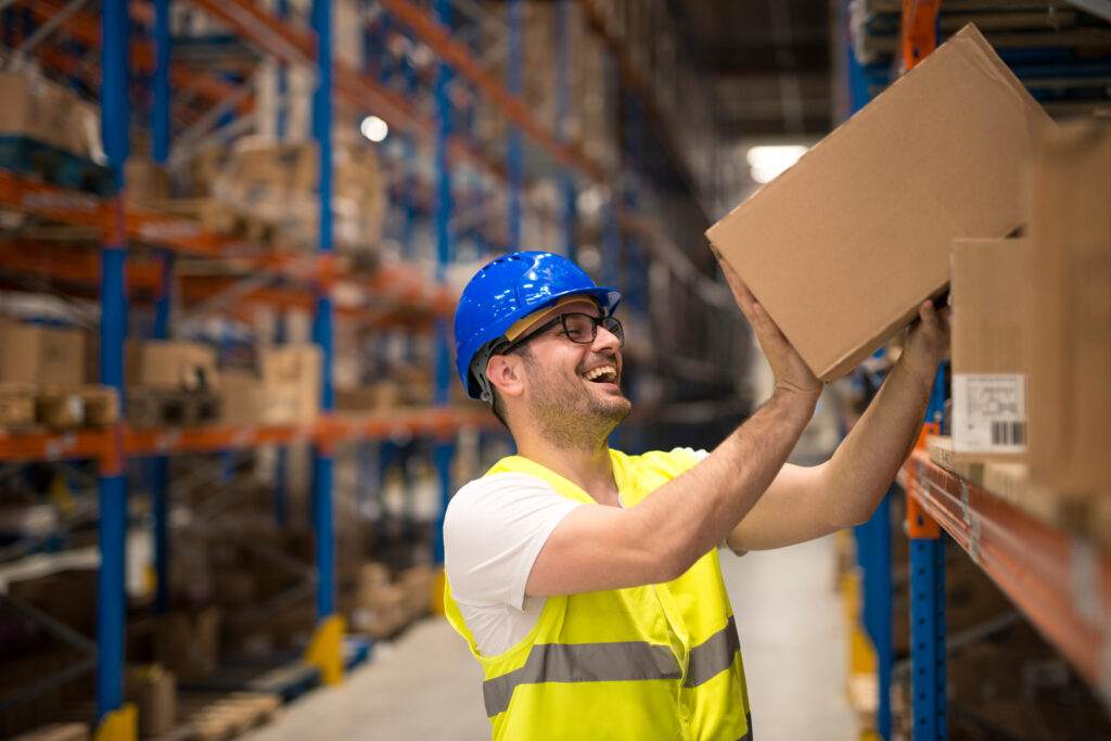 Smiling Warehouse Worker