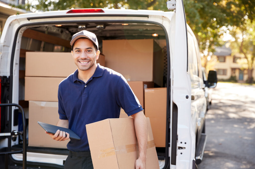 Delivery Guy Smiling